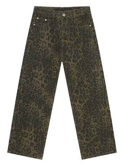 Leopard Jeans with Pockets