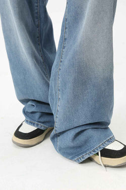 Men's Washed Straight Jeans