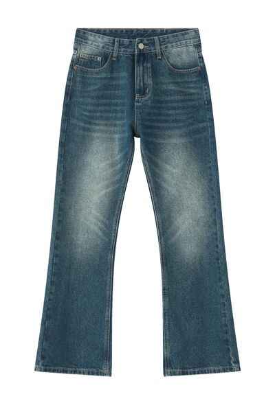 Straight Leg Jeans with Pockets