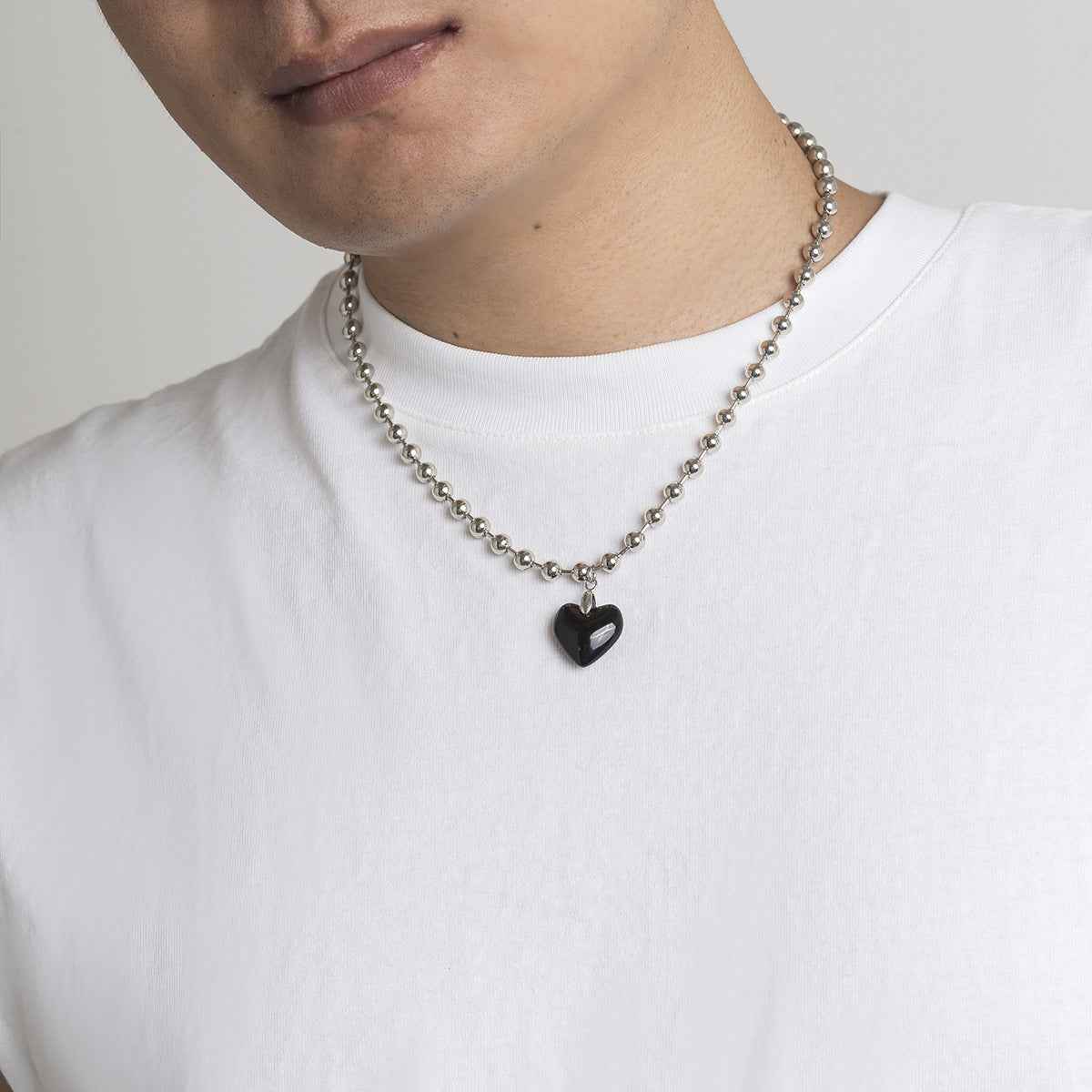 Black Heart Pendant Necklace