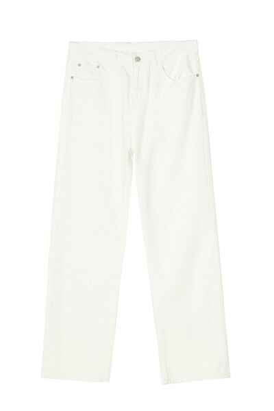 Washed Straight-Leg Slim Jeans