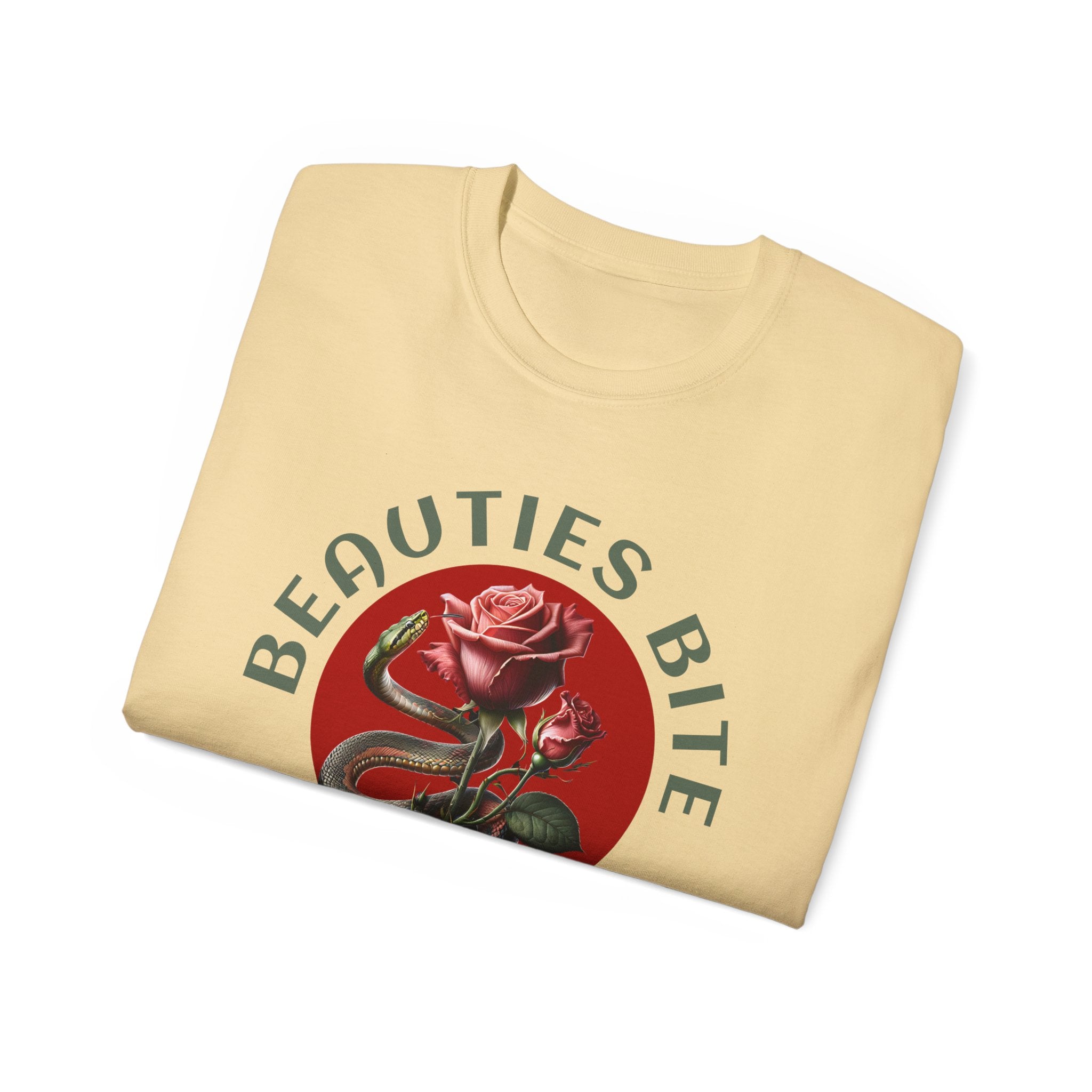 Beauties Bite - Unisex Cotton Tee (Front)