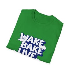 Wake Bake Live Repeat - Unisex T-Shirt (Front)