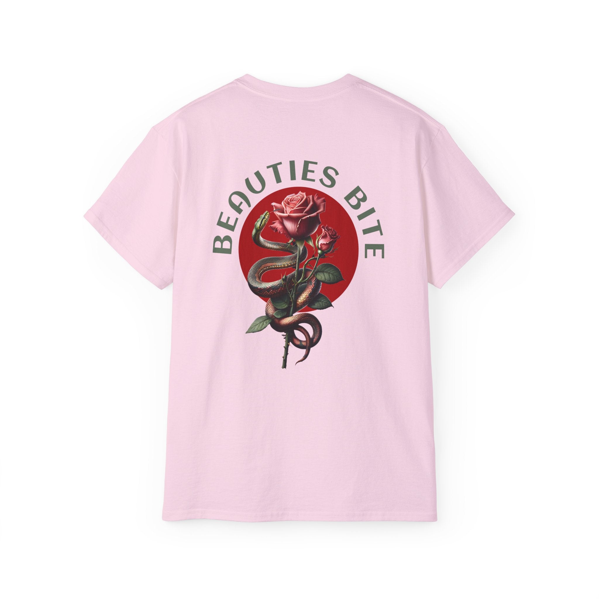 Beauties Bite - Unisex Cotton Tee (Back)