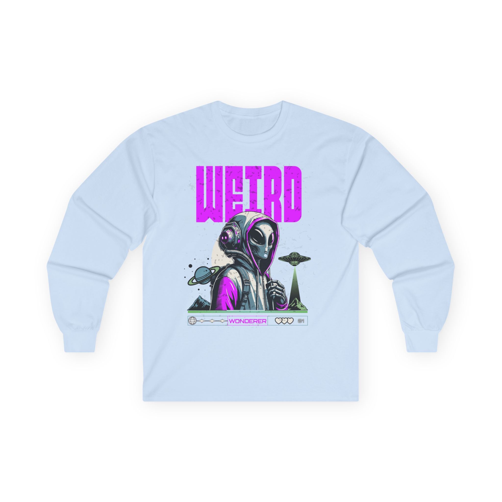 Weird - Unisex Ultra Cotton Long Sleeve Tee (Front)