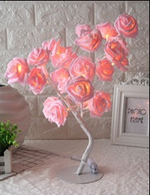 LED Rose Tree Table Lamp - Prime Zone