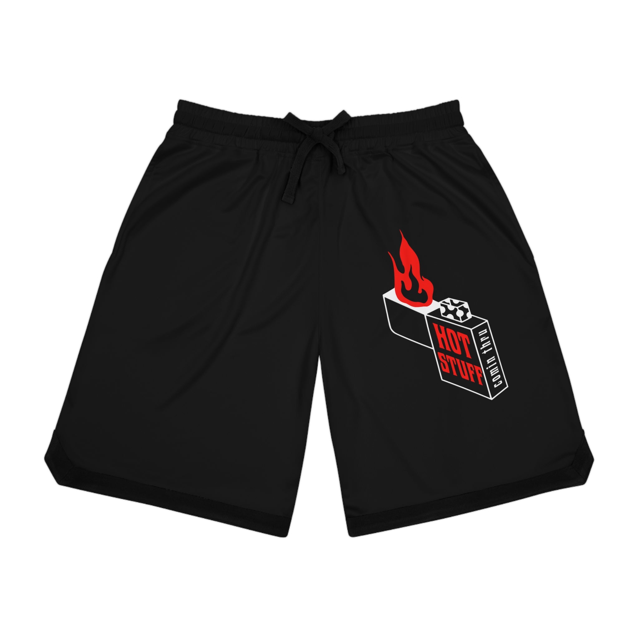 HOT STUFF COMIN THRU - Basketball Rib Shorts