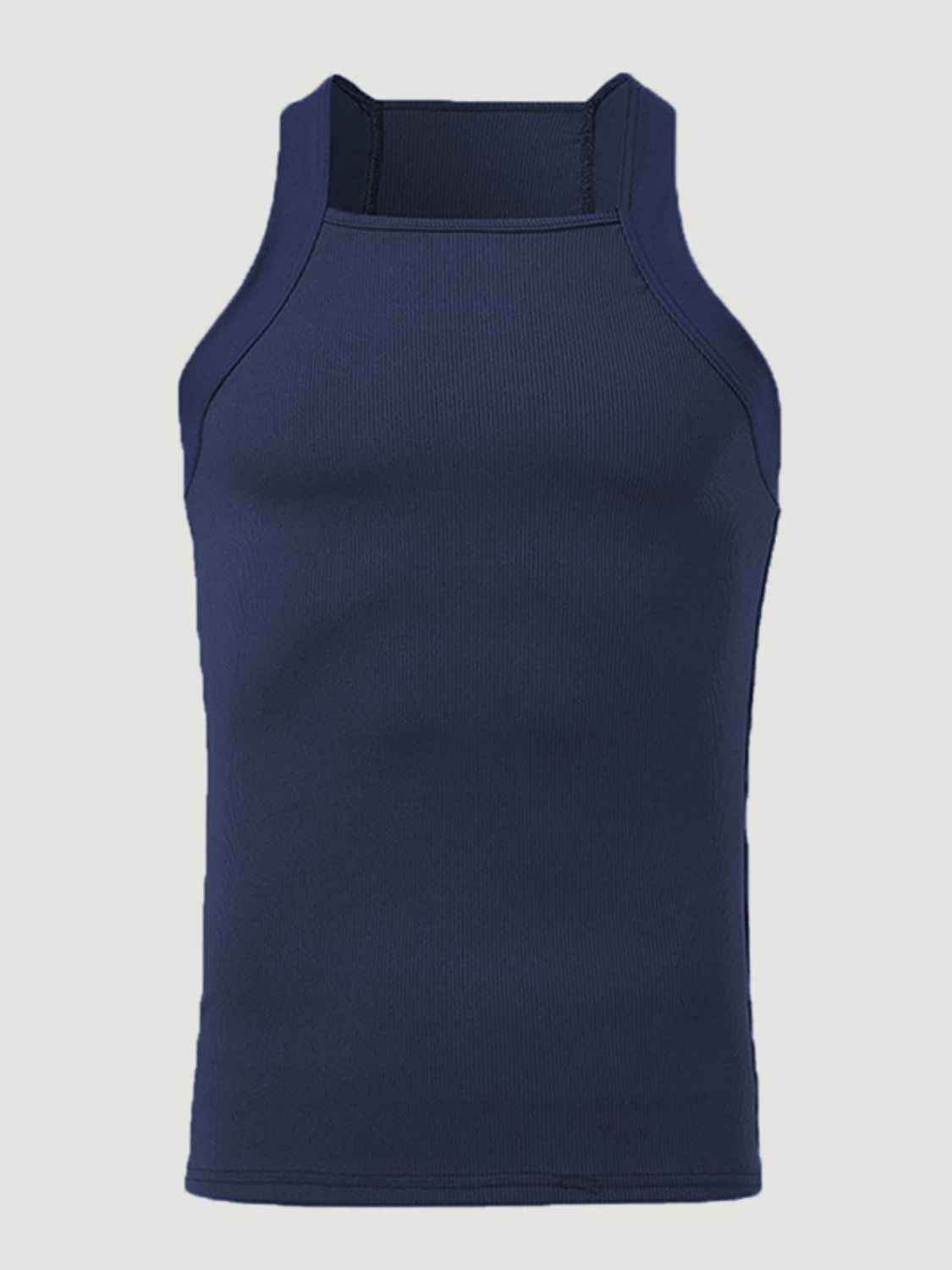 Men's Full Size Square Neck Wide Strap Tank Plus Size