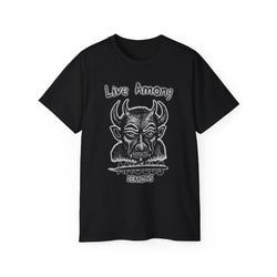 Live Among Demons - Unisex Cotton Tee (Front)