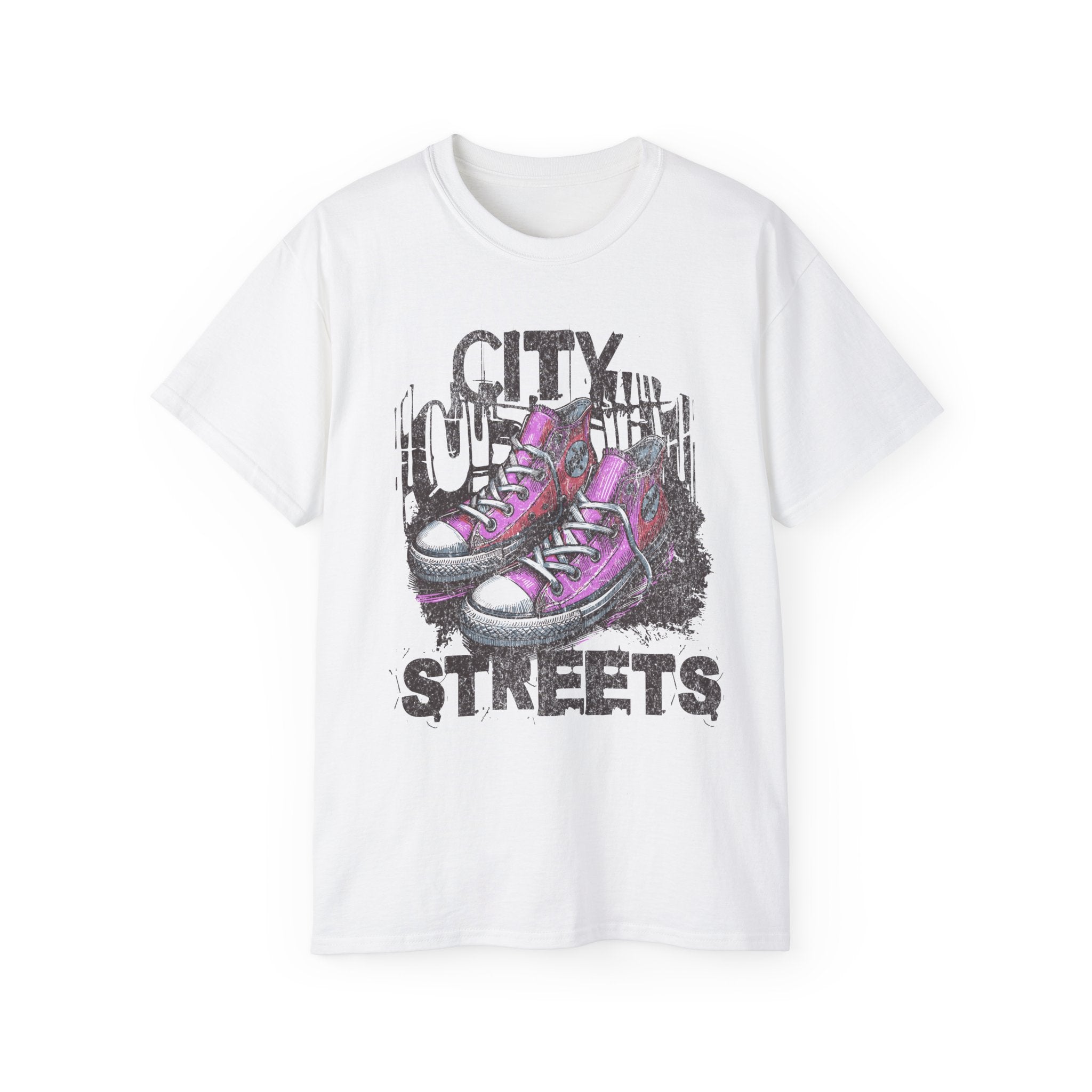 City Streets - Unisex Cotton Tee (Front)