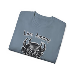 Live Among Demons - Unisex Cotton Tee (Front)