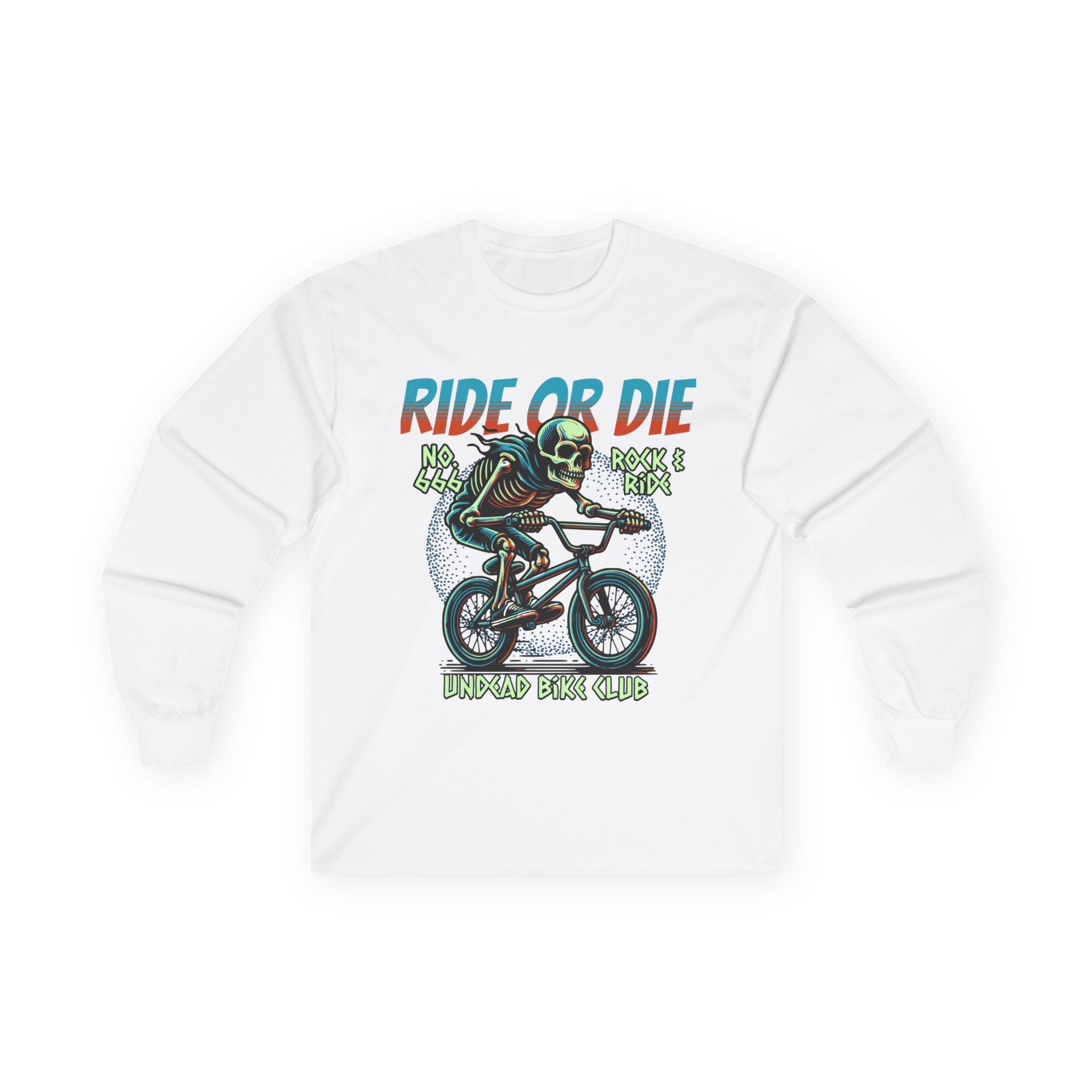 Ride Or Die - Unisex Cotton Long Sleeve Tee (Front)