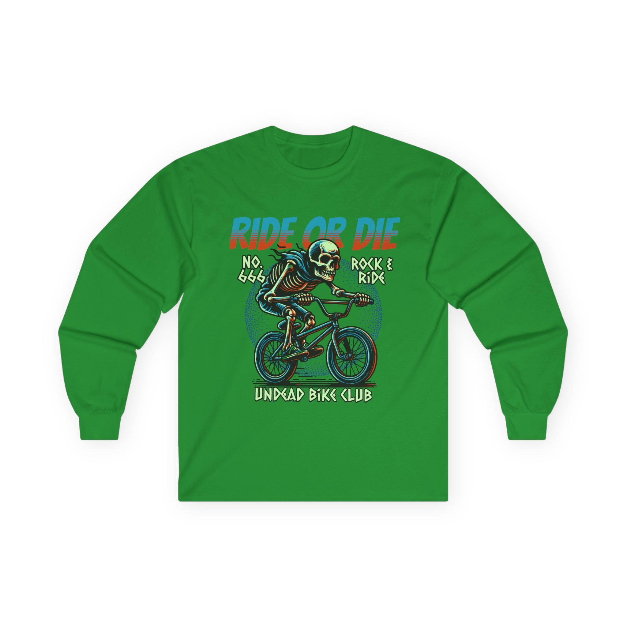 Ride Or Die - Unisex Cotton Long Sleeve Tee (Front)