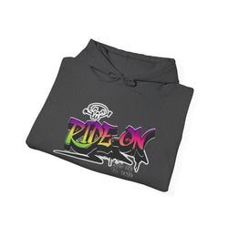 Ride-On - Unisex Heavy Blend™ Hooded Sweatshirt (Front)