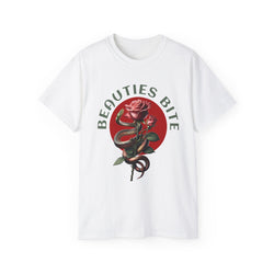 Beauties Bite - Unisex Cotton Tee (Front)