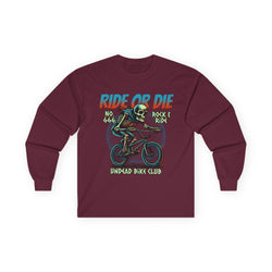 Ride Or Die - Unisex Cotton Long Sleeve Tee (Front)