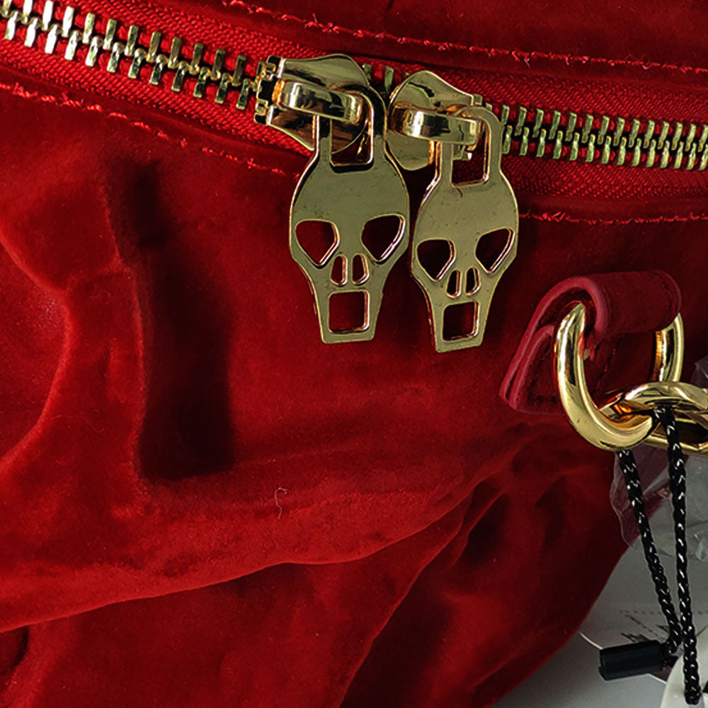 Gothic Velvet Skull Purse