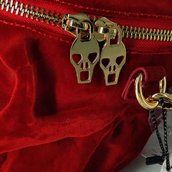 Gothic Velvet Skull Purse