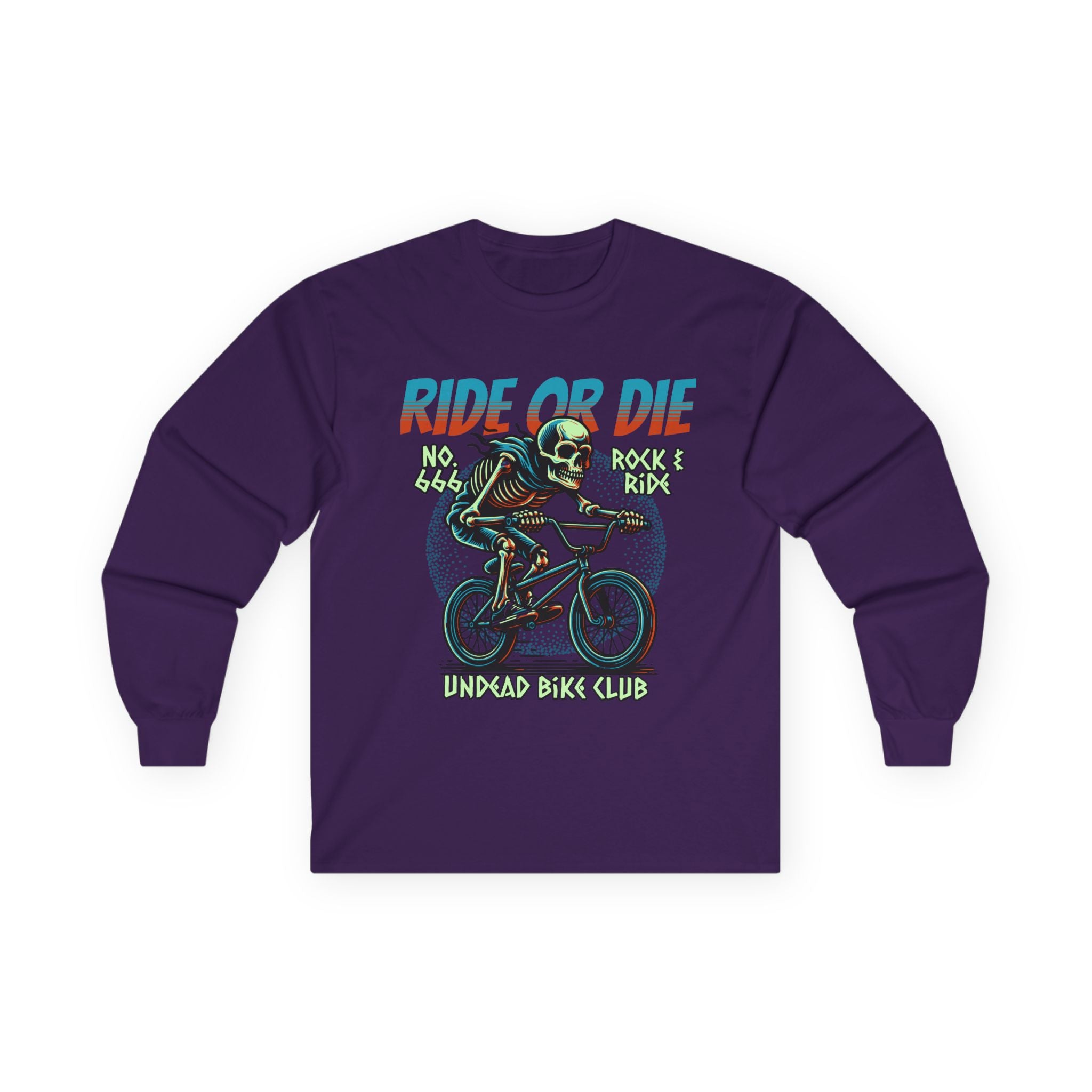 Ride Or Die - Unisex Cotton Long Sleeve Tee (Front)