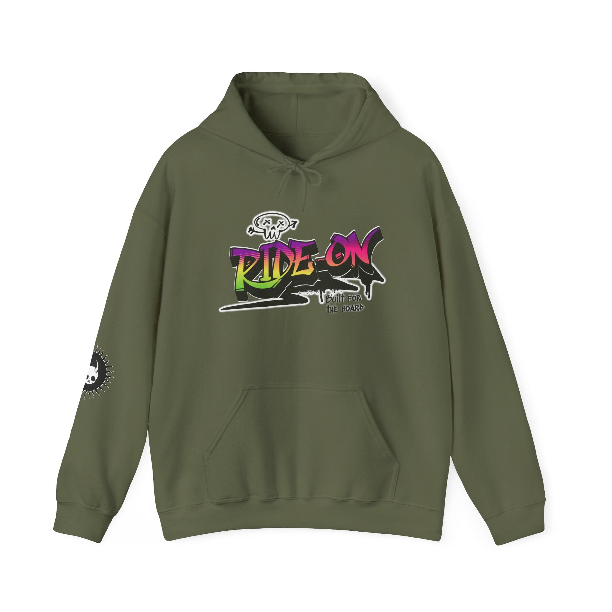 Ride-On - Unisex Heavy Blend™ Hooded Sweatshirt (Front)