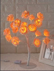 LED Rose Tree Table Lamp - Prime Zone