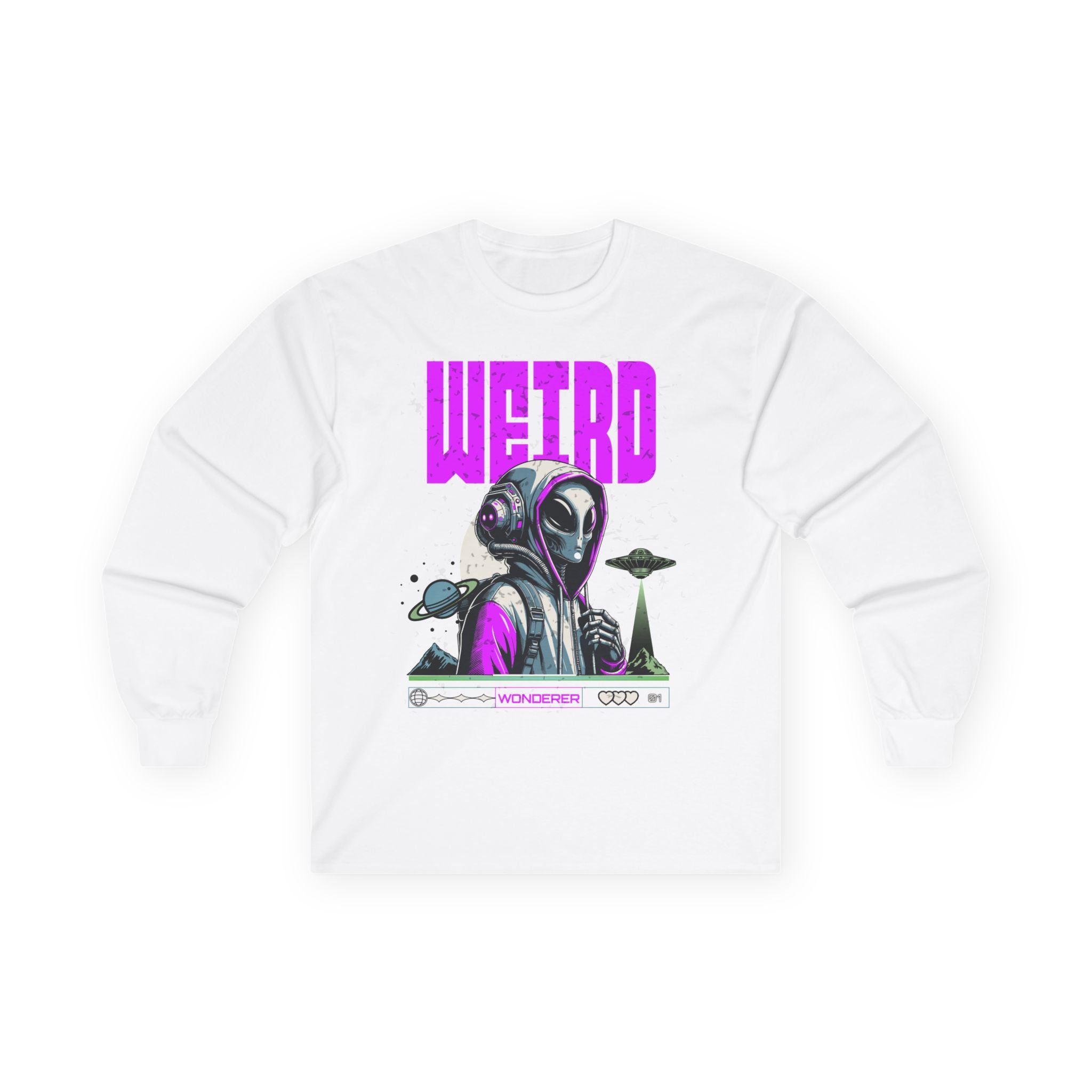 Weird - Unisex Ultra Cotton Long Sleeve Tee (Front)