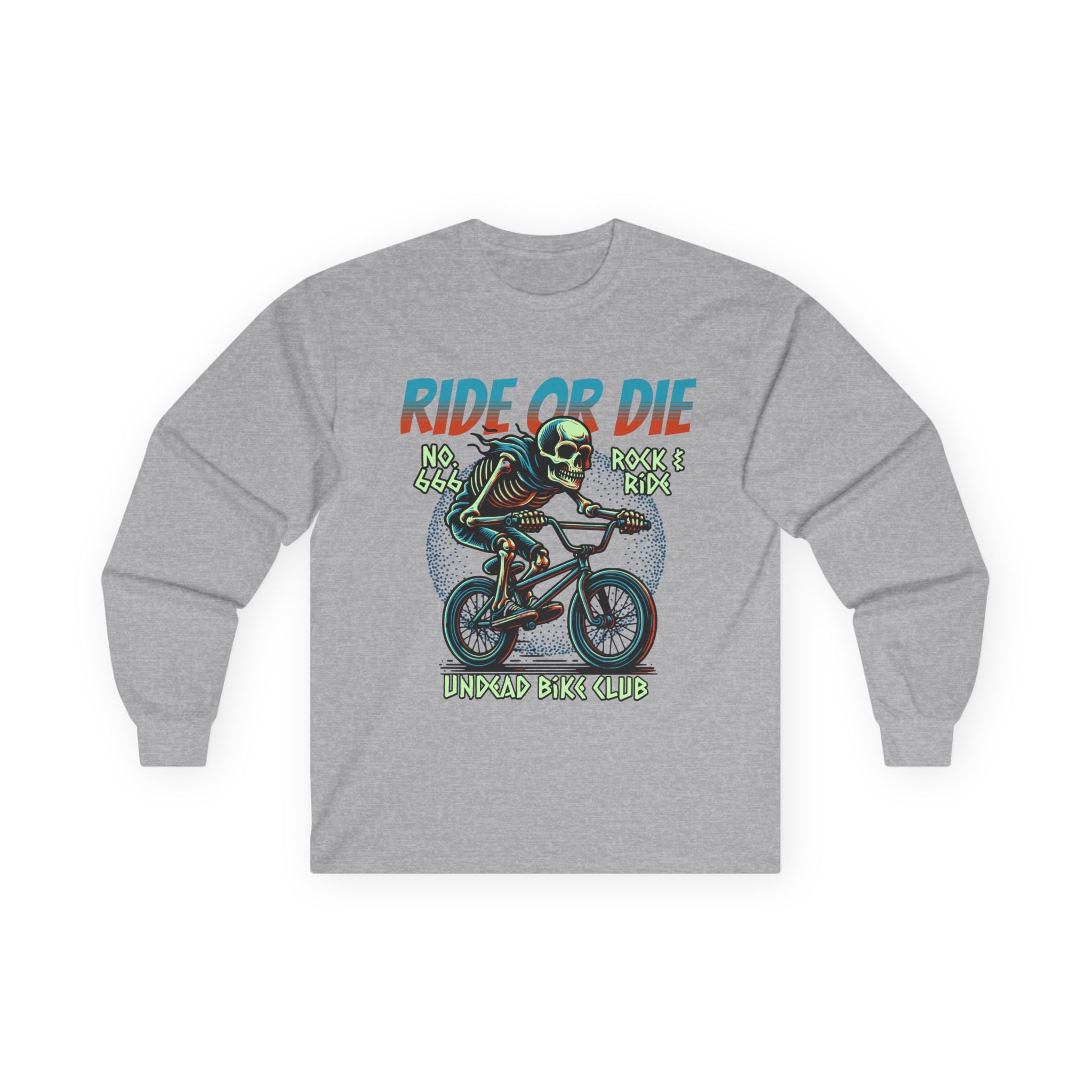 Ride Or Die - Unisex Cotton Long Sleeve Tee (Front)