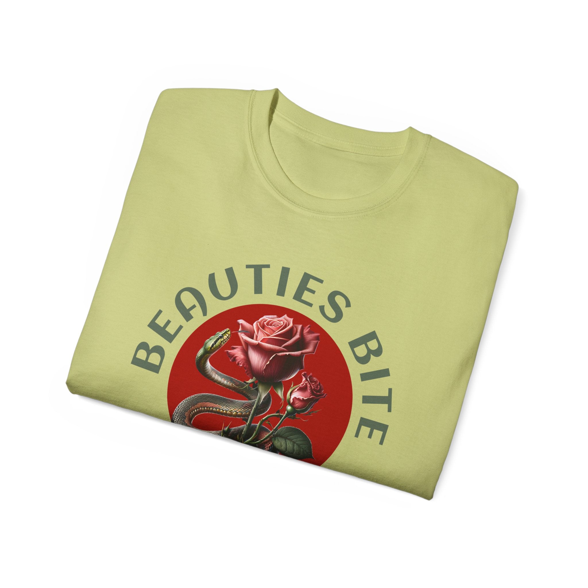 Beauties Bite - Unisex Cotton Tee (Front)