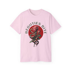 Beauties Bite - Unisex Cotton Tee (Front)