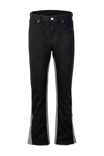 Men's Contrast Bootcut Jeans