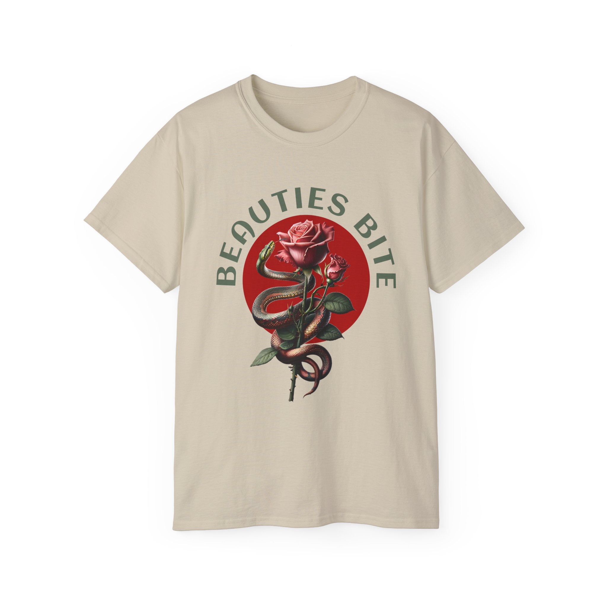 Beauties Bite - Unisex Cotton Tee (Front)