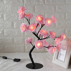 LED Rose Tree Table Lamp - Prime Zone