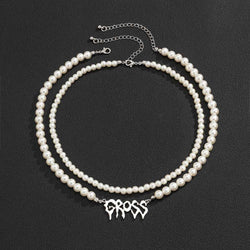 Gross Double Layer Pearl Necklace