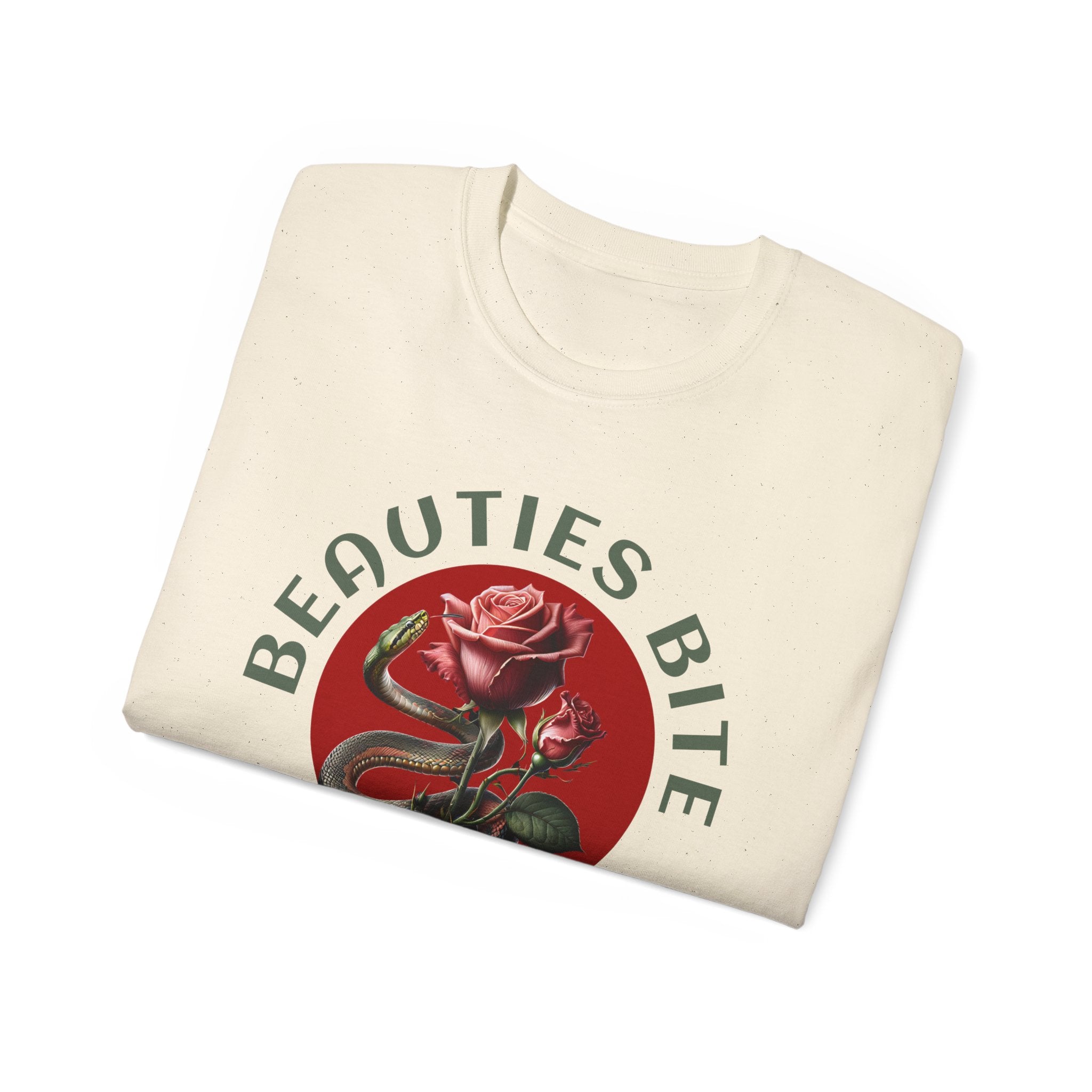 Beauties Bite - Unisex Cotton Tee (Front)