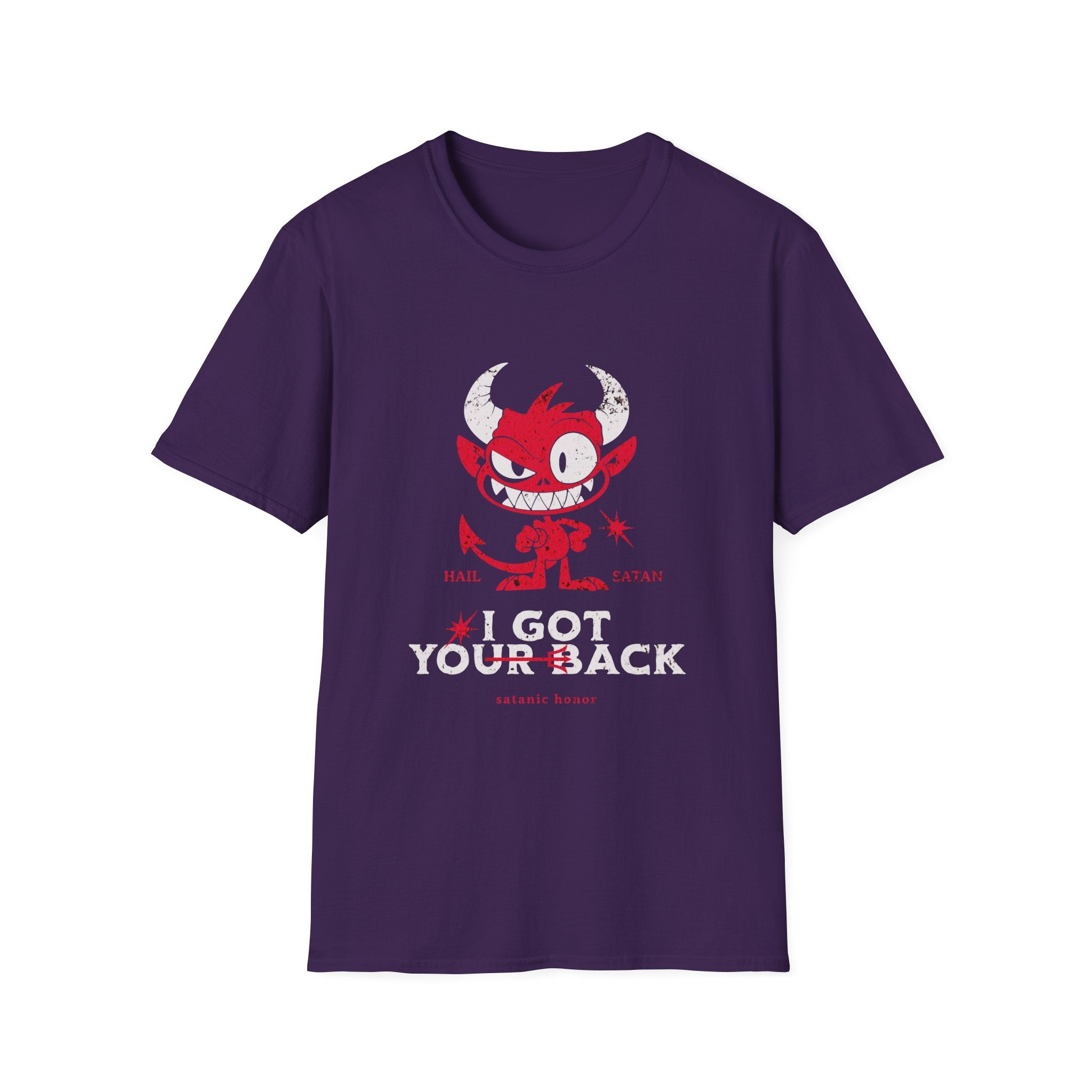 I've Got Your Back _ Satanic Honor - Unisex Softstyle T-Shirt (Front)