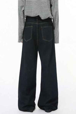 Wide Leg Jeans with Pockets