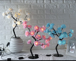 LED Rose Tree Table Lamp - Prime Zone