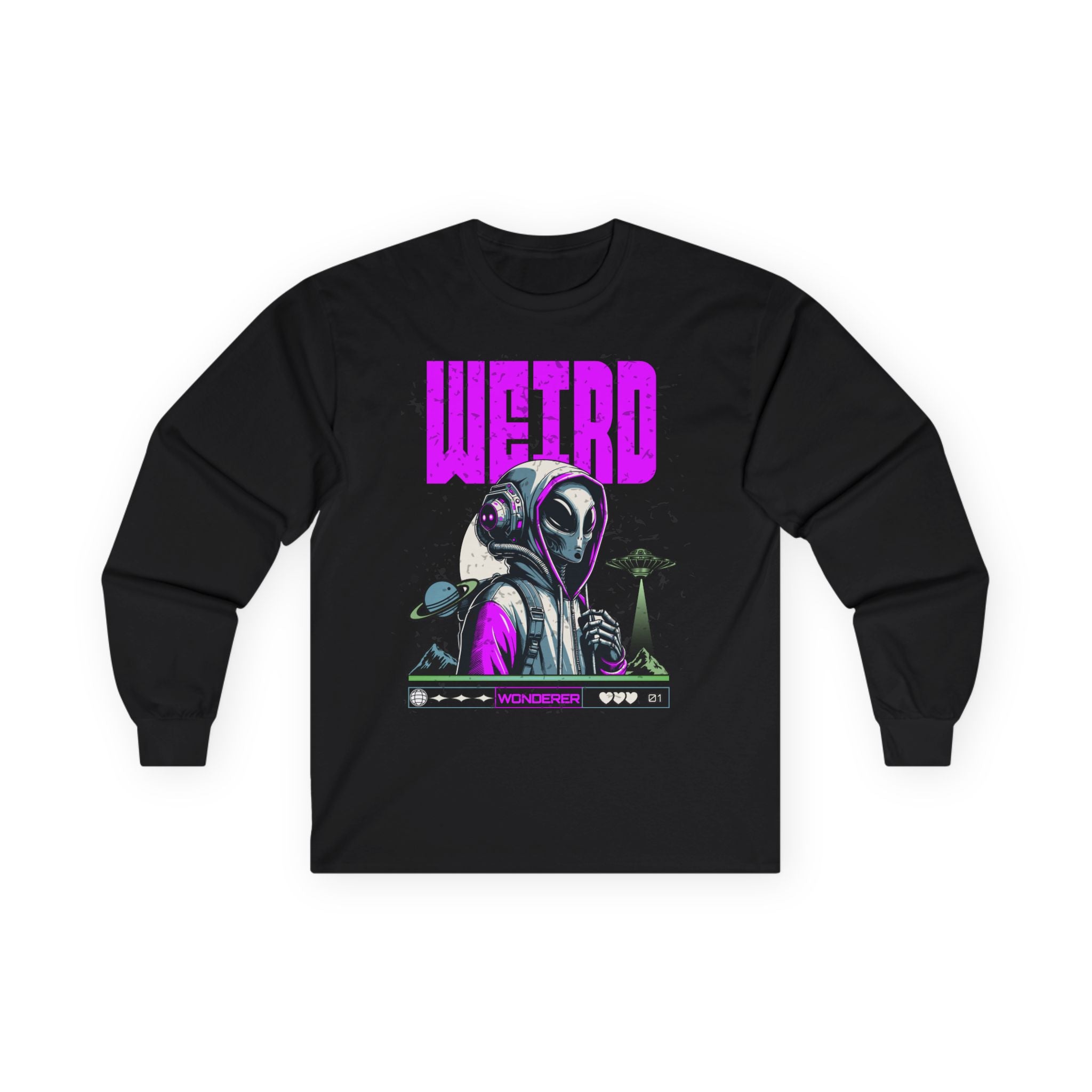 Weird - Unisex Ultra Cotton Long Sleeve Tee (Front)