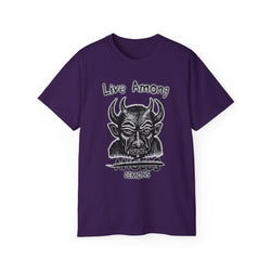 Live Among Demons - Unisex Cotton Tee (Front)