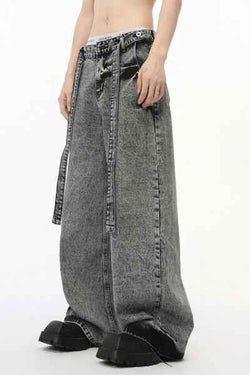 Wide Leg Jeans with Pockets