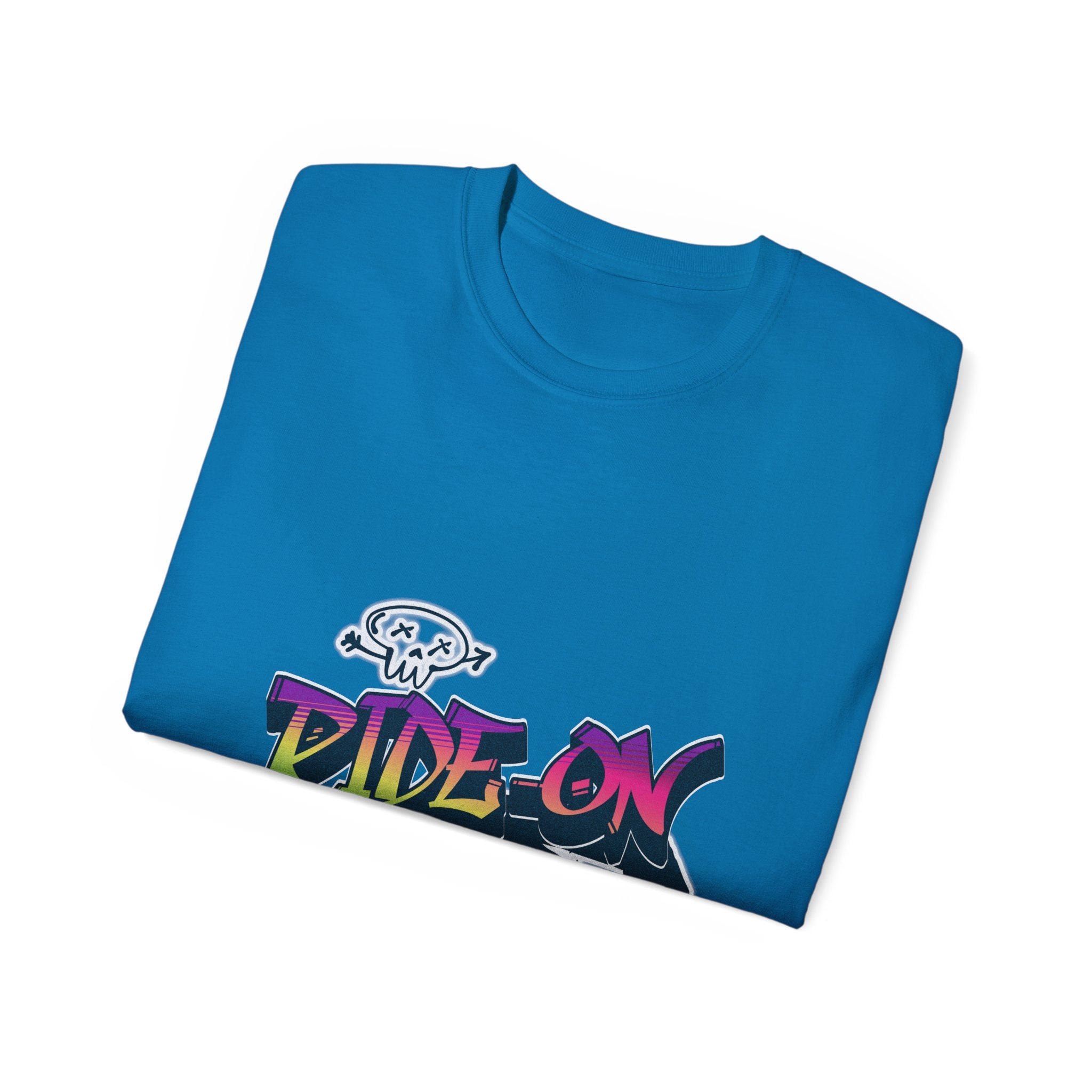 Ride-On - Unisex Cotton Tee (Front)