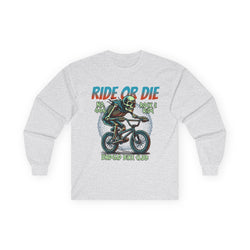 Ride Or Die - Unisex Cotton Long Sleeve Tee (Front)