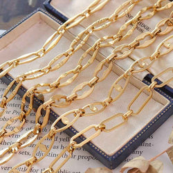 18K Gold Geometric Design Luxury Bracelet Necklace Set