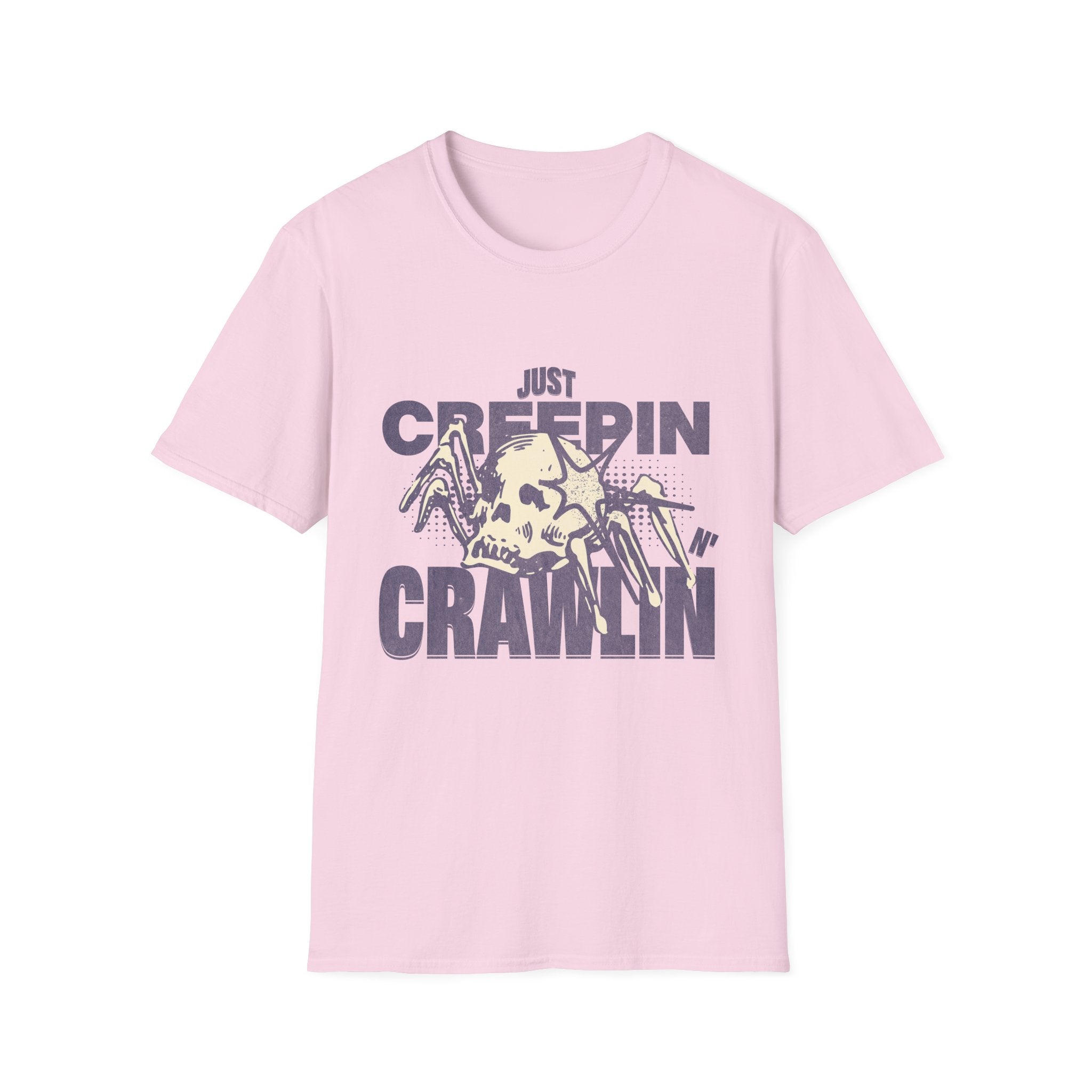 Just Creepin N Crawlin - Unisex Softstyle T-Shirt (Front)