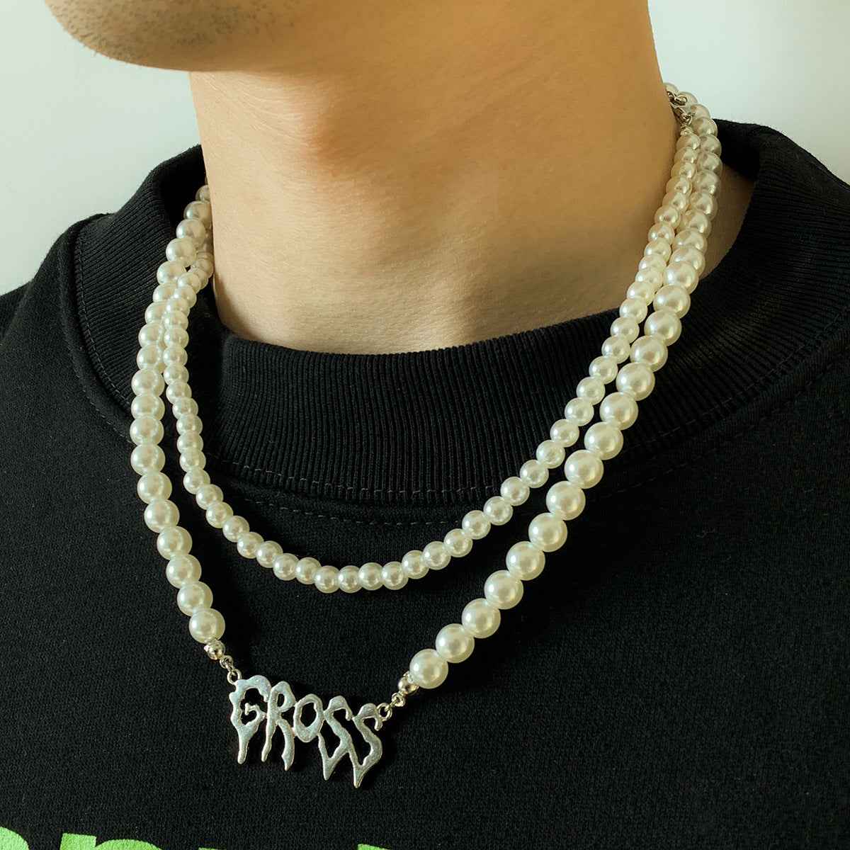 Gross Double Layer Pearl Necklace