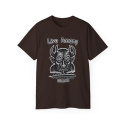 Live Among Demons - Unisex Cotton Tee (Front)