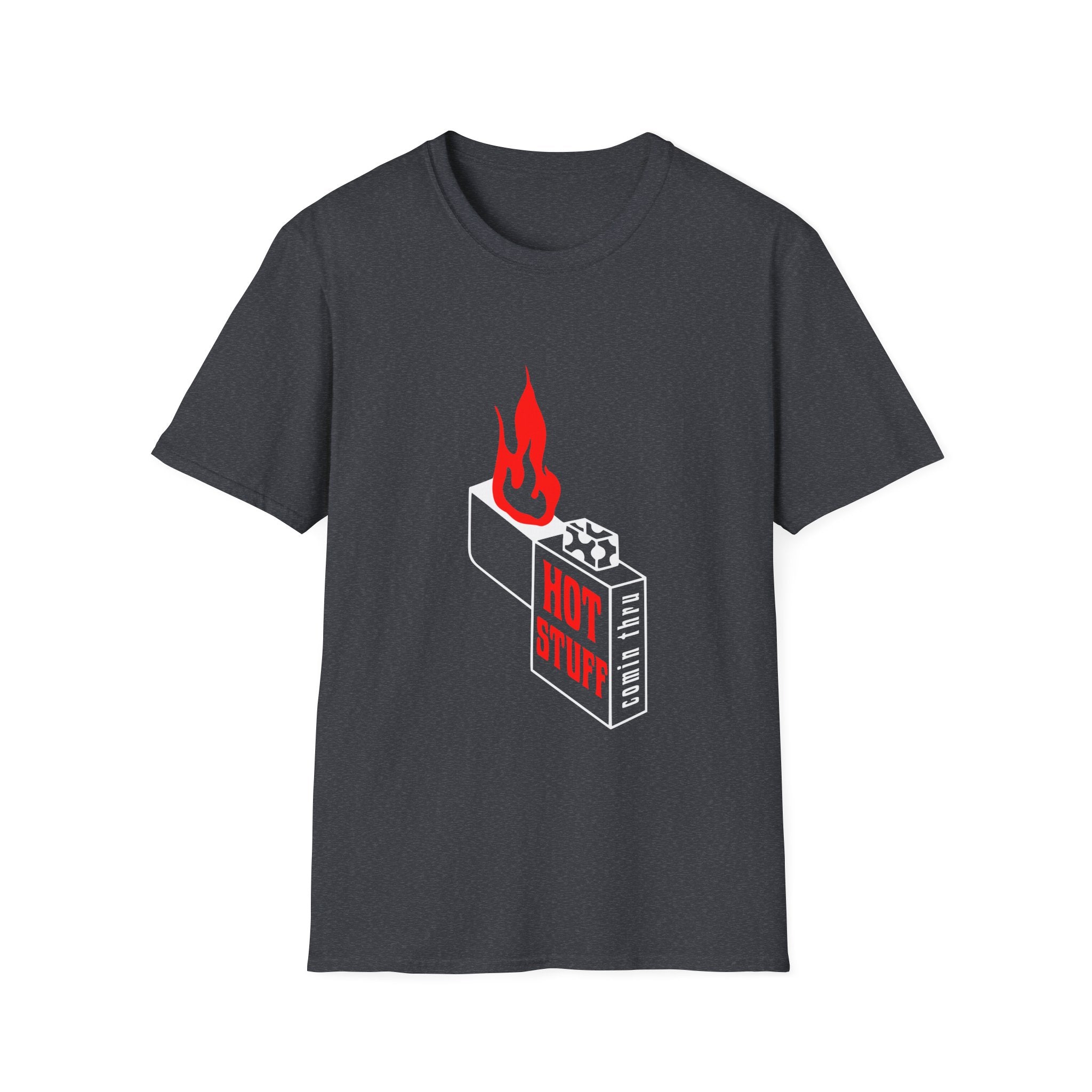 Hot Stuff Comin Thru - Unisex Softstyle T-Shirt (Front)