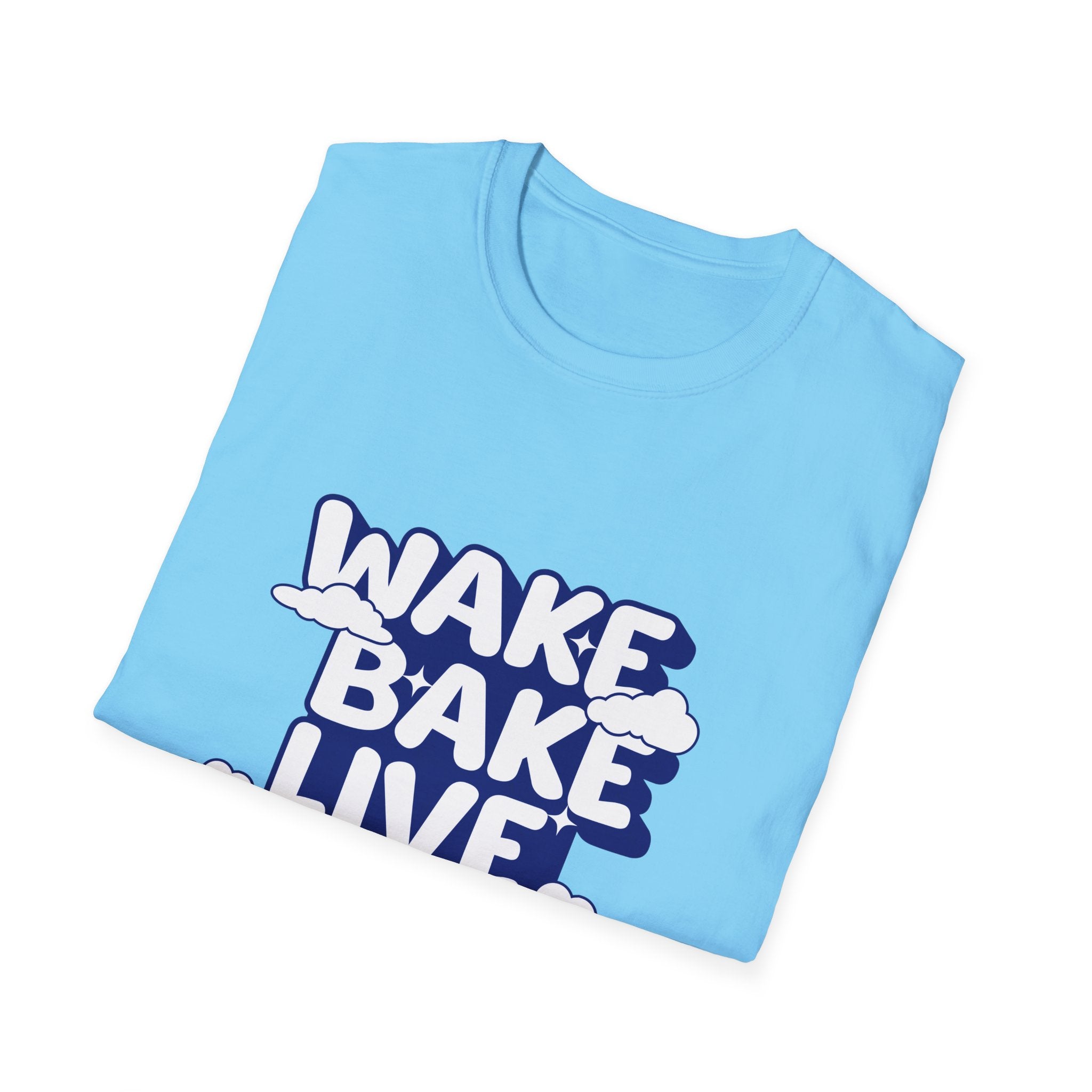 Wake Bake Live Repeat - Unisex T-Shirt (Front)