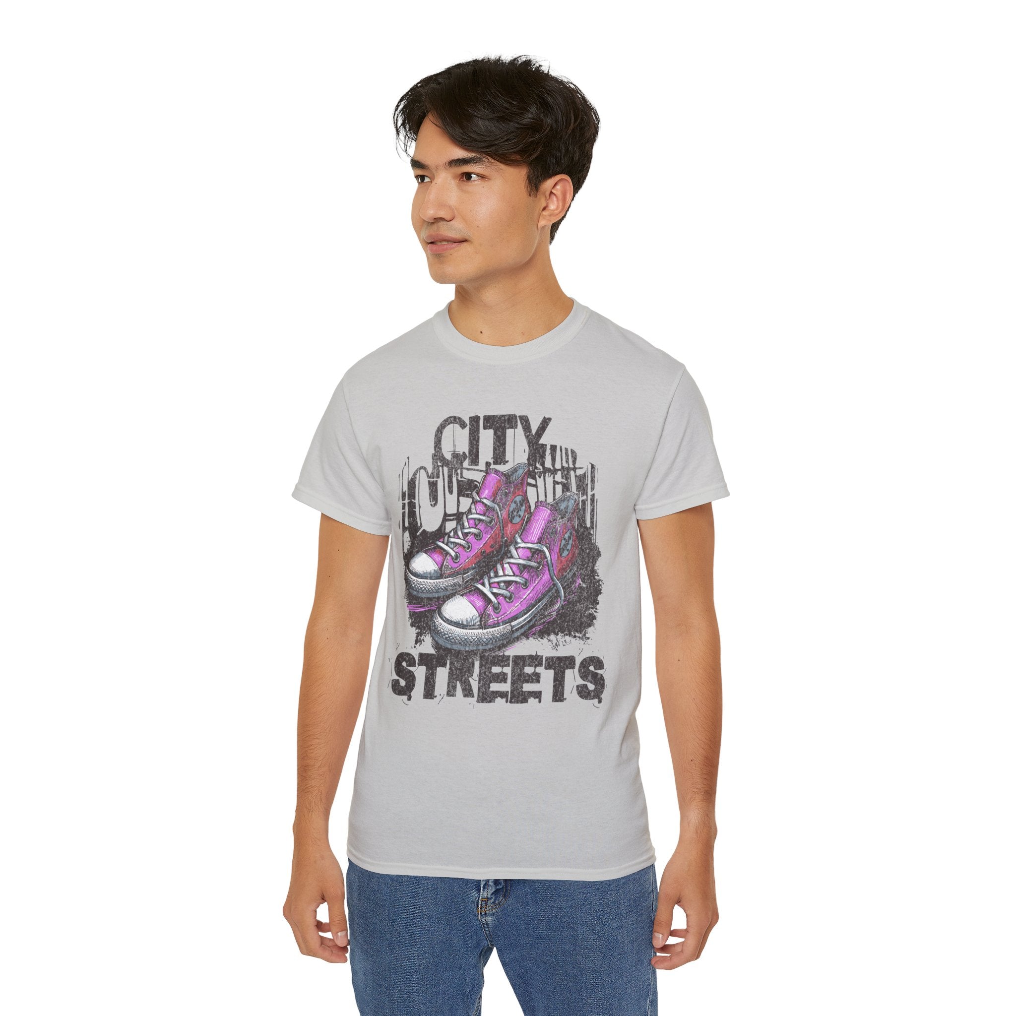 City Streets - Unisex Cotton Tee (Front)