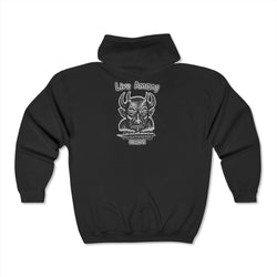 Live Among Demons - Unisex Heavy Blend™ Full Zip Hooded Sweatshirt (Back)